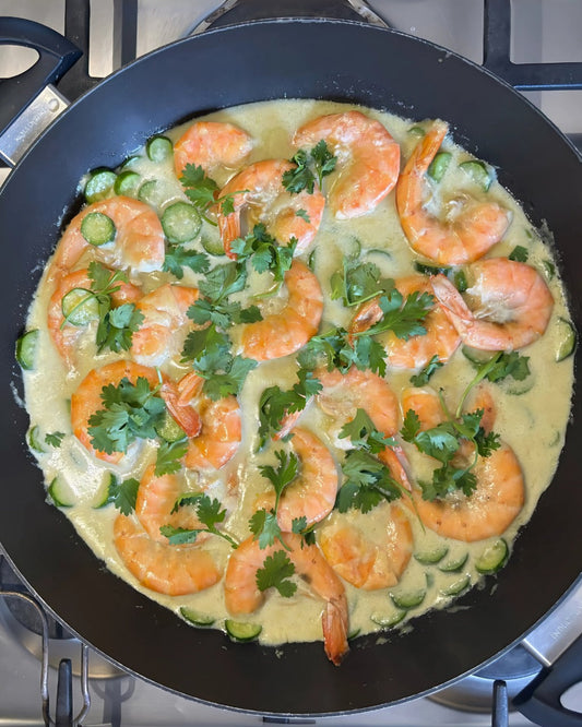 Simplified Zesty Red Thai Prawn Curry