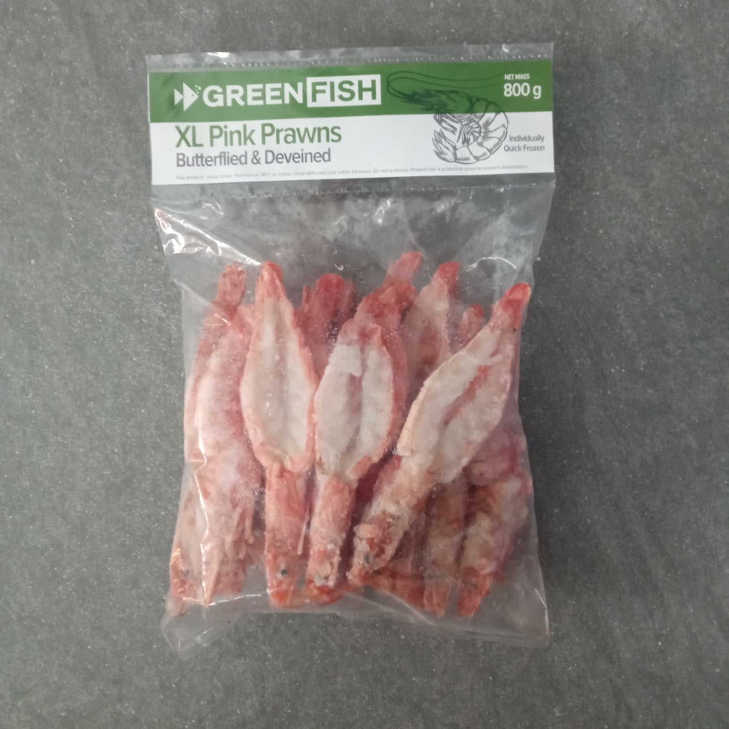 XL Pink Prawn | Butterflied and Deveined | Frozen Box | Wild caught | 800g