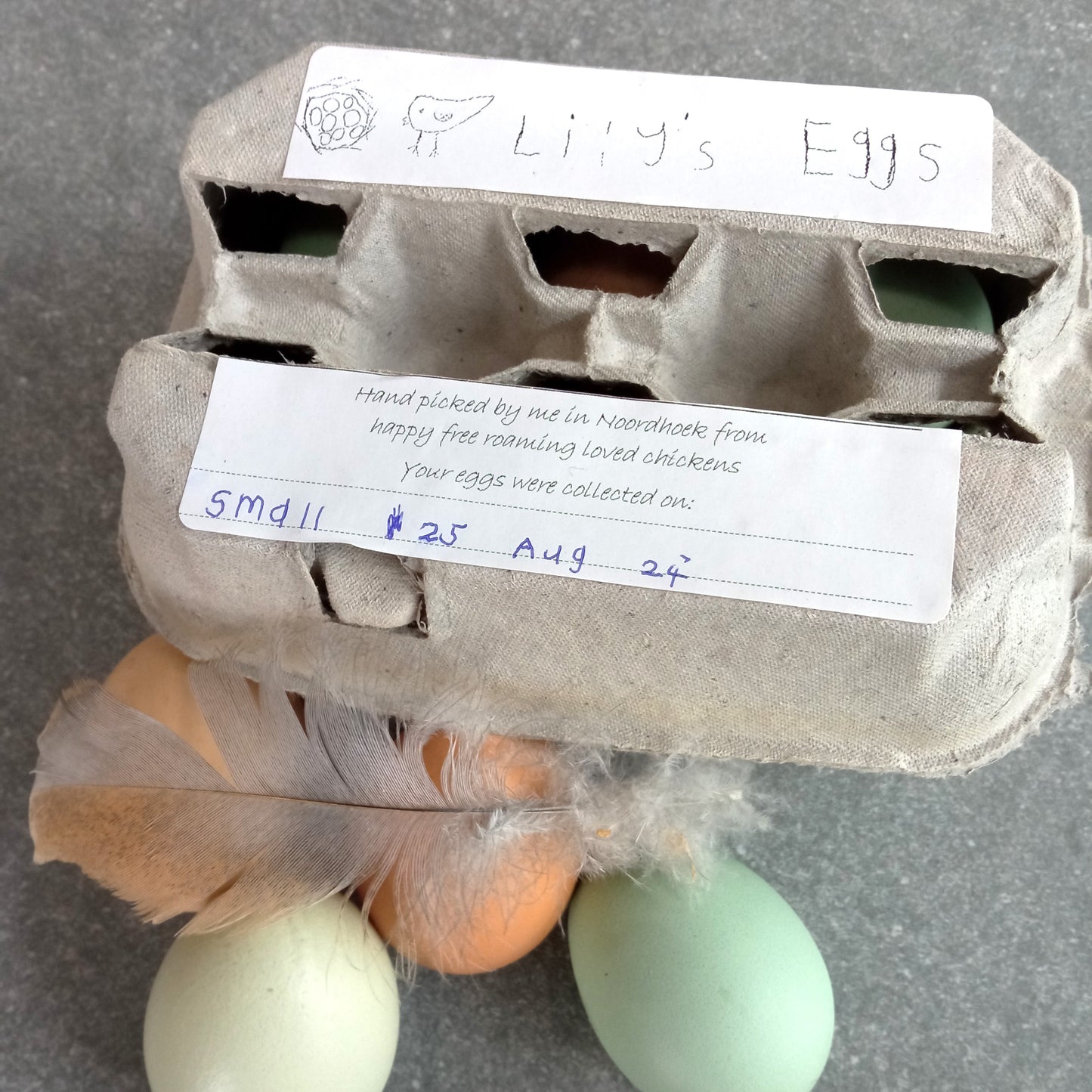 Lily's Free Range Chicken Eggs | Fresh box | 18x Small Fresh Eggs