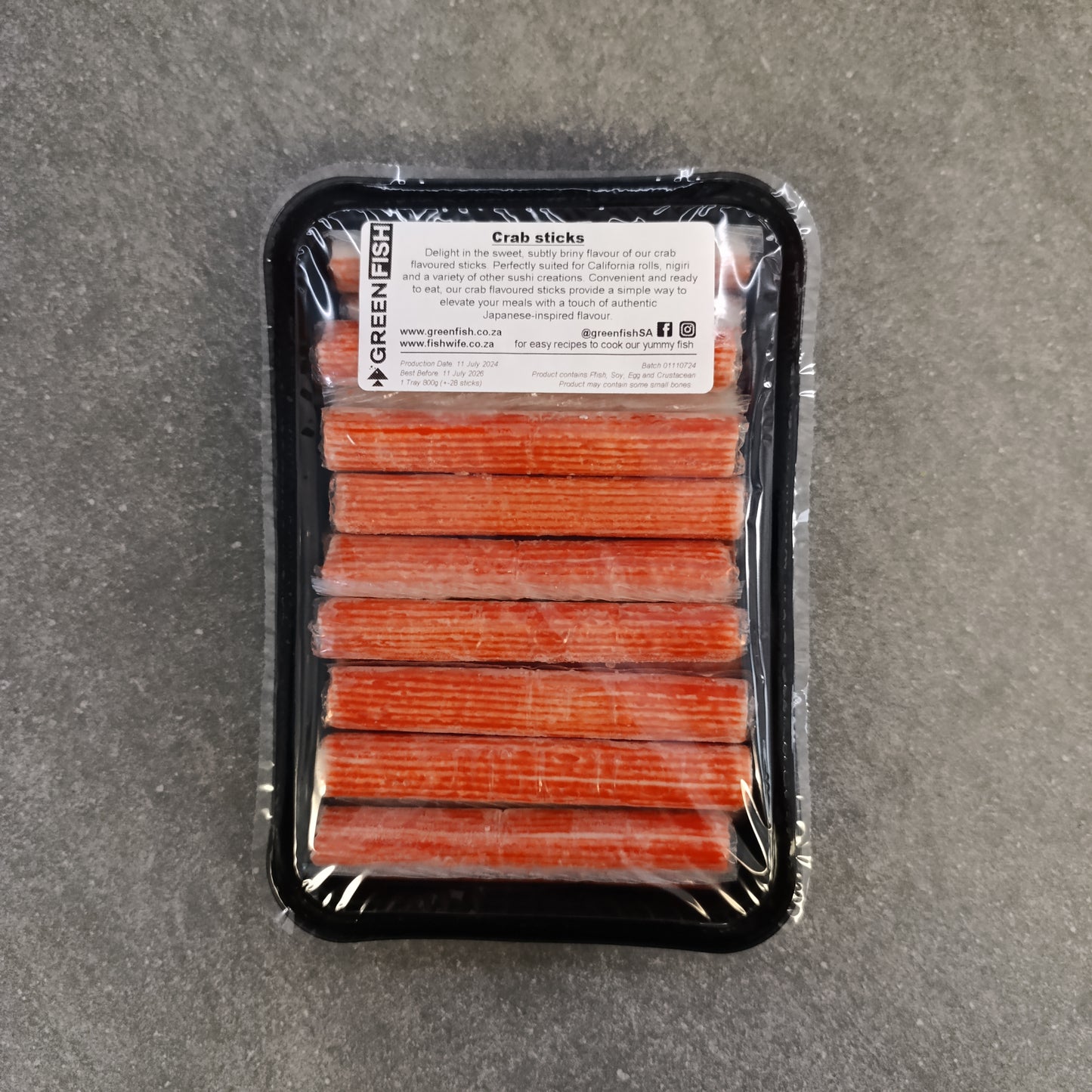 Crab flavoured sticks | Frozen box | 800g