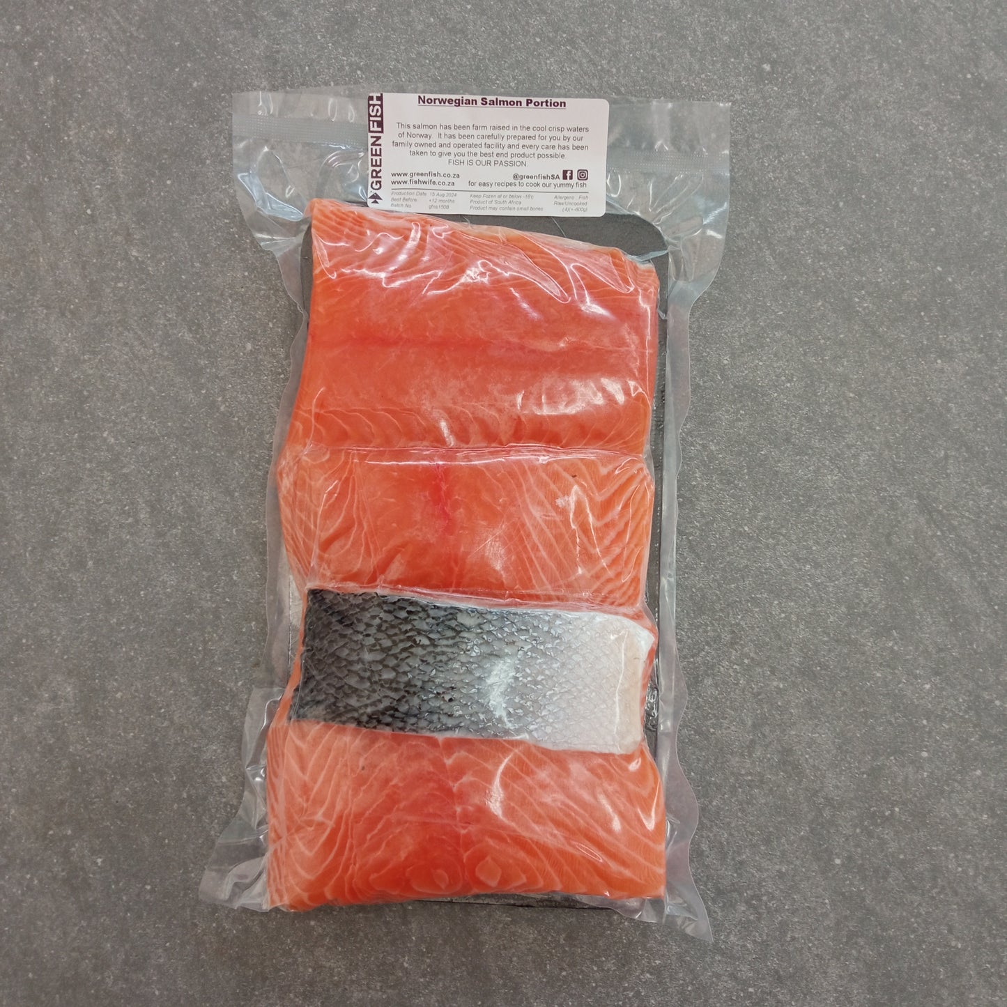 Norwegian Salmon | Portion Frozen Box | Premium Portion Range | Cultivated | 4 x 200g