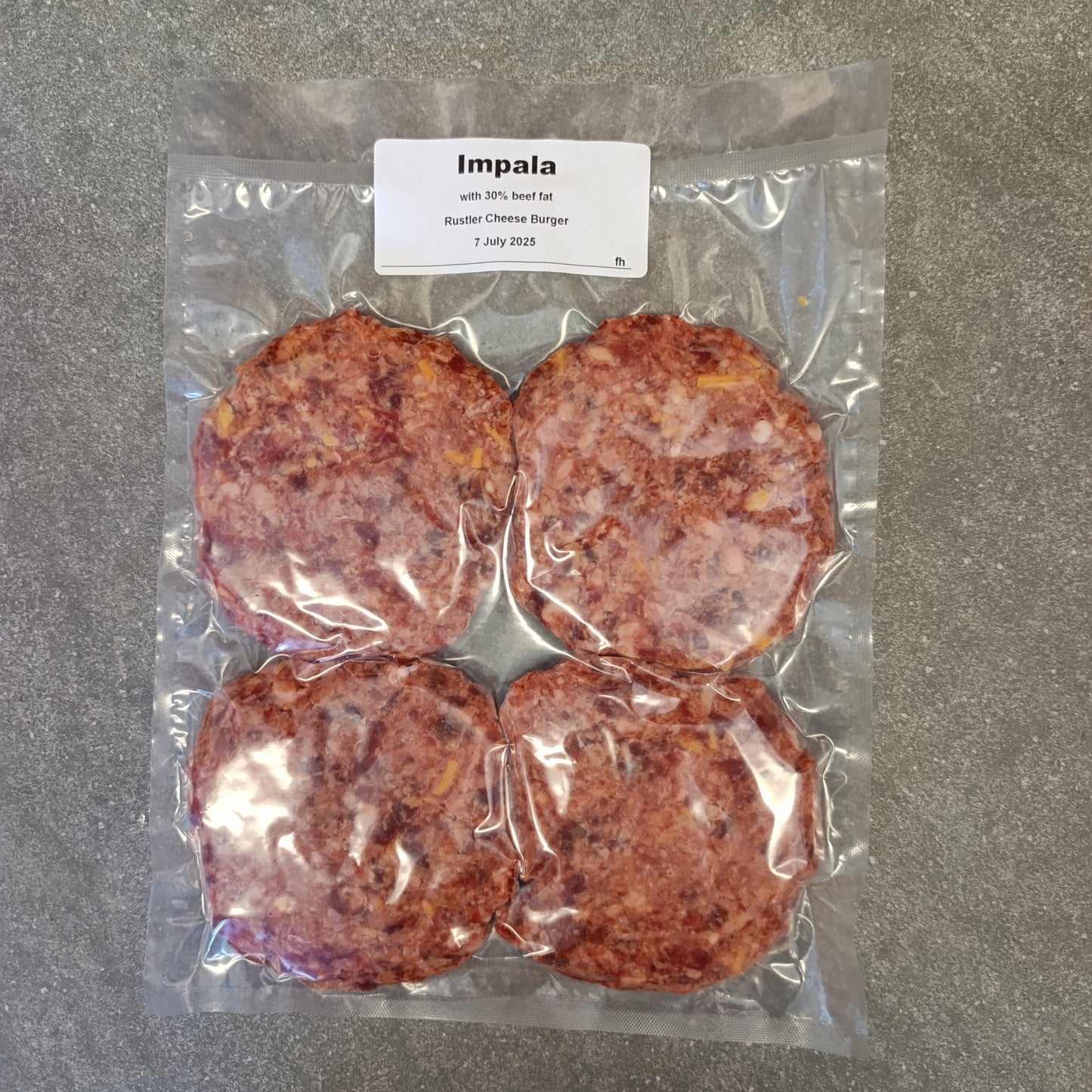 Venison Cheese Burger | Venison | Frozen box | 4x | +-850g