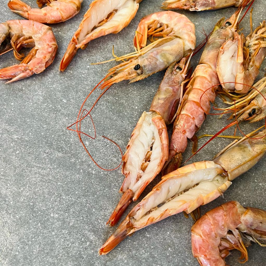 XL Pink Prawn | Butterflied and Deveined | Frozen Box | Wild caught | 800g