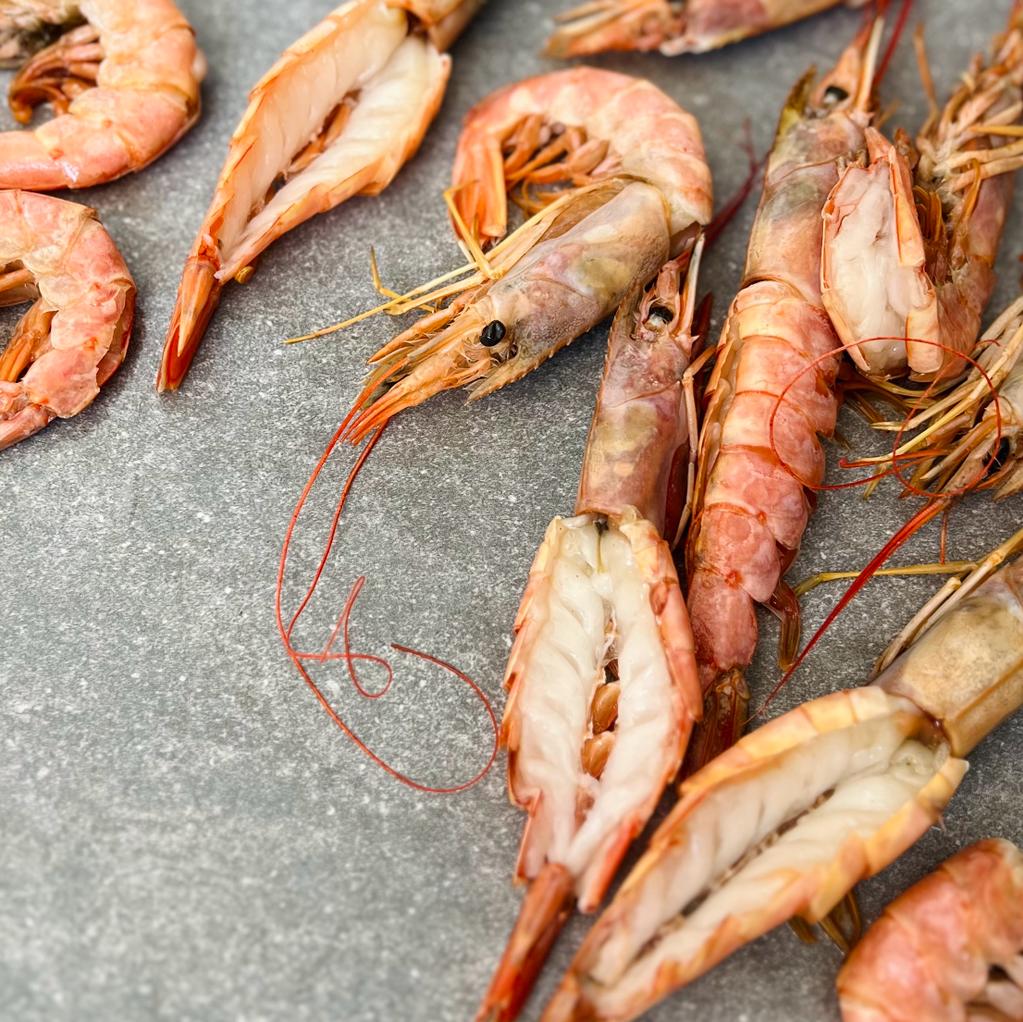 Large Pink Prawn | Butterflied and Deveined | Frozen Box | Wild caught | 800g