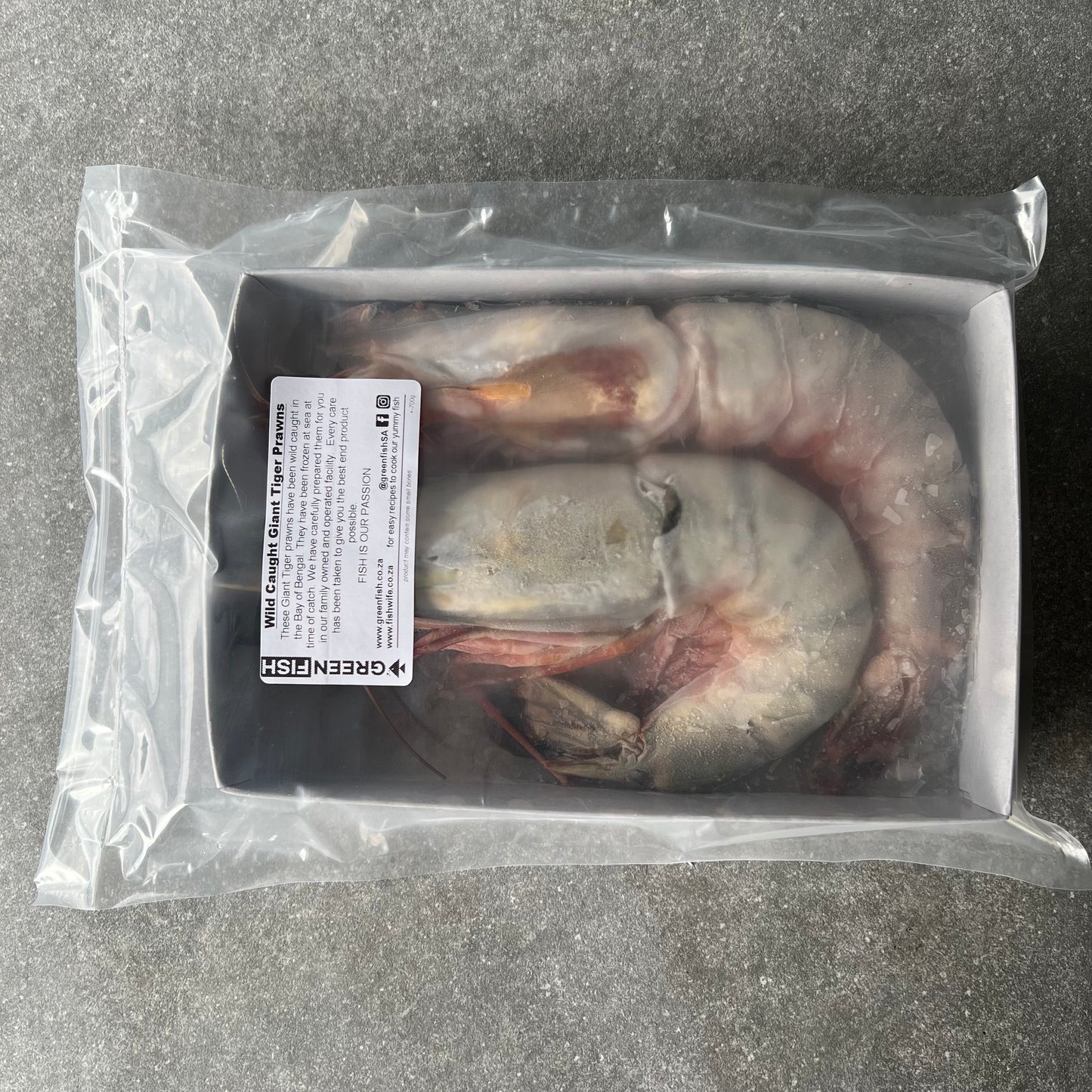 Giant Tiger Prawns | Frozen Box | Wild caught | x5 | 800g