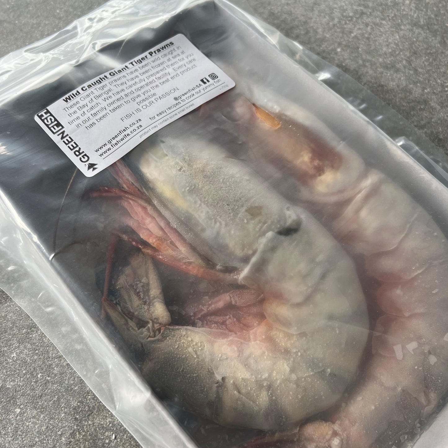 Giant Tiger Prawns | Frozen Box | Wild caught | x5 | 800g