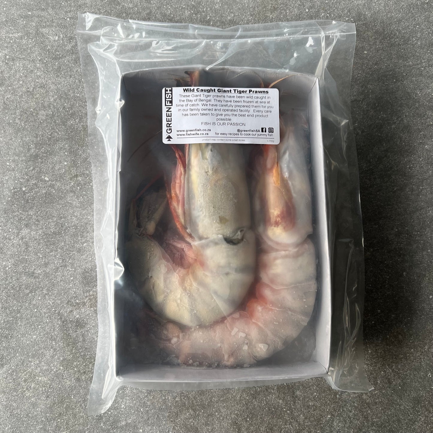 Giant Tiger Prawns | Frozen Box | Wild caught | x5 | 800g
