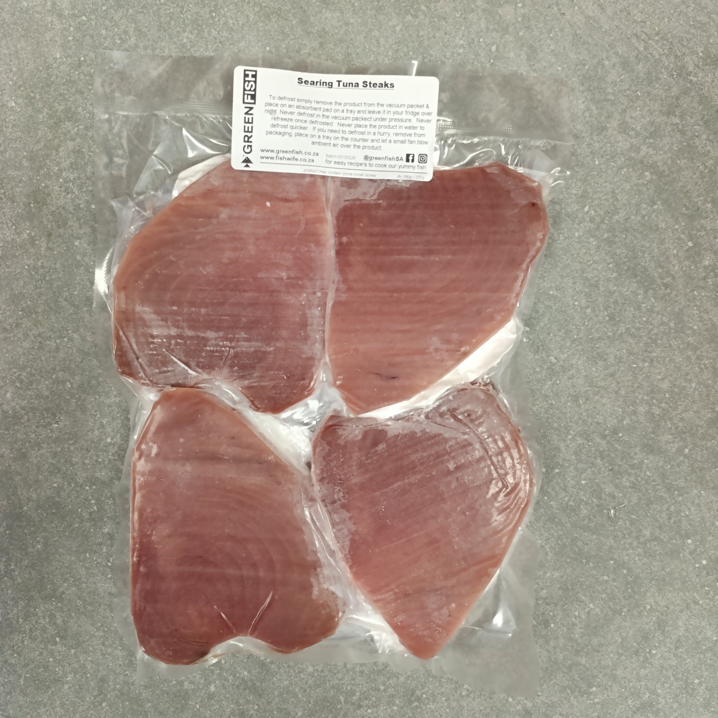 Searing Tuna Steaks |  Frozen Box | Wild Caught | 800g