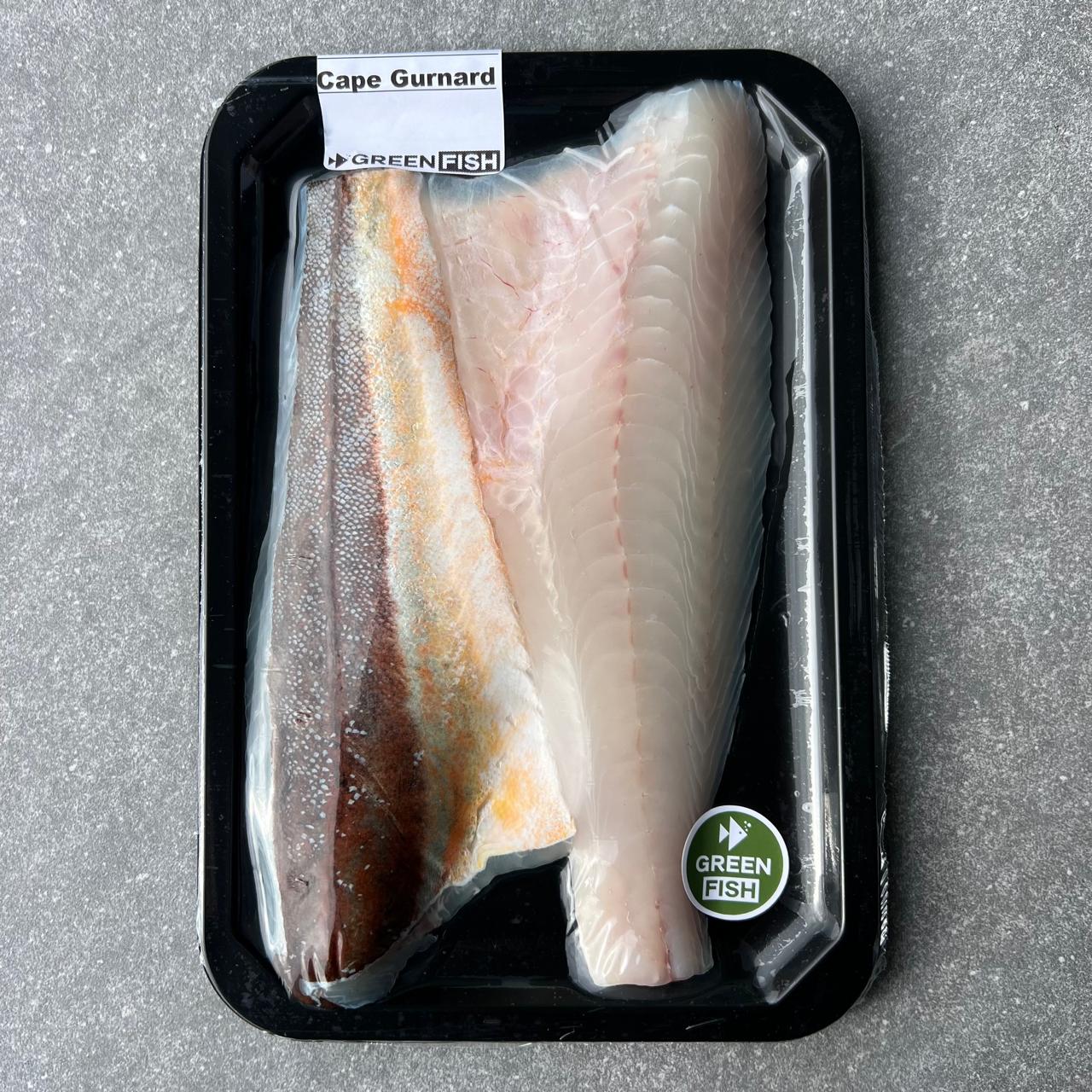 Cape Gurnard Fillets | Portion Frozen Box | Skin pack Portion Range | 2 x 175g