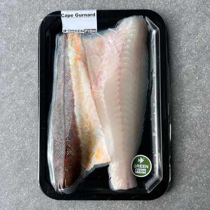 Cape Gurnard Fillets | Portion Frozen Box | Skin pack Portion Range | 2 x 175g