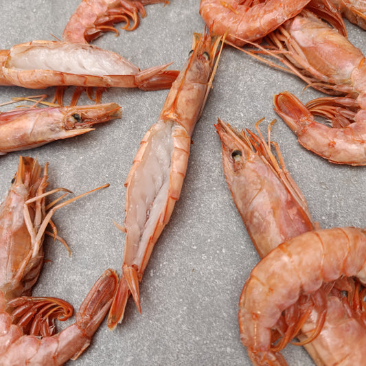 Premium Butterflied King Prawns | Frozen Box | Wild caught | 12x | 600g+