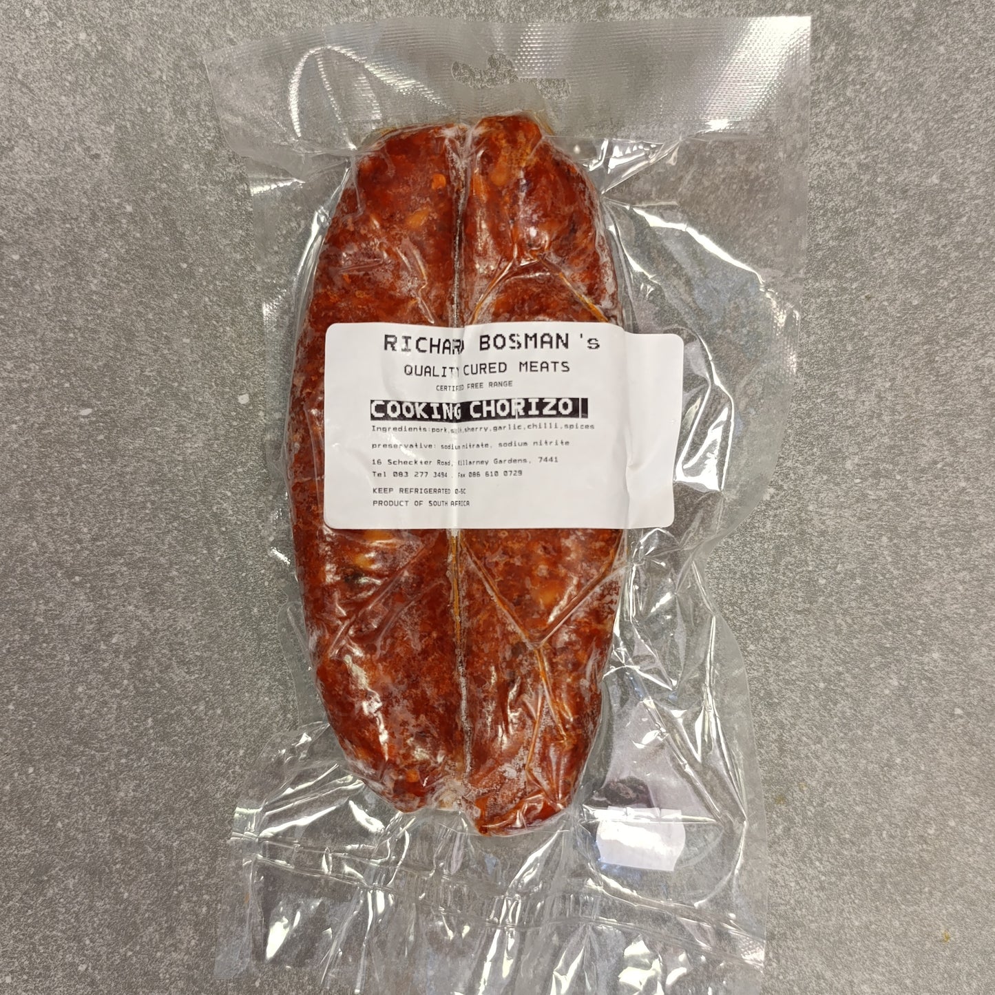 Chorizo sausage | Richard Bosman | Cured Meat | Frozen Box | 250g