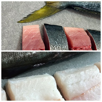 Yellowtail & Hake Premium | Portion Frozen Box | Premium Portion Range | 8 x 200g