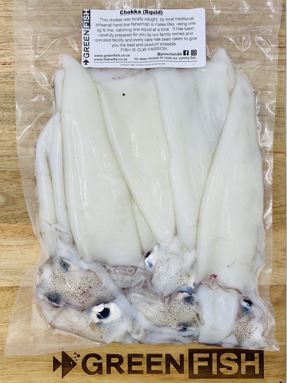 Choukka Fish Chokka | Calamari | Frozen Box | 1.0kg | Wild caught – Greenfish