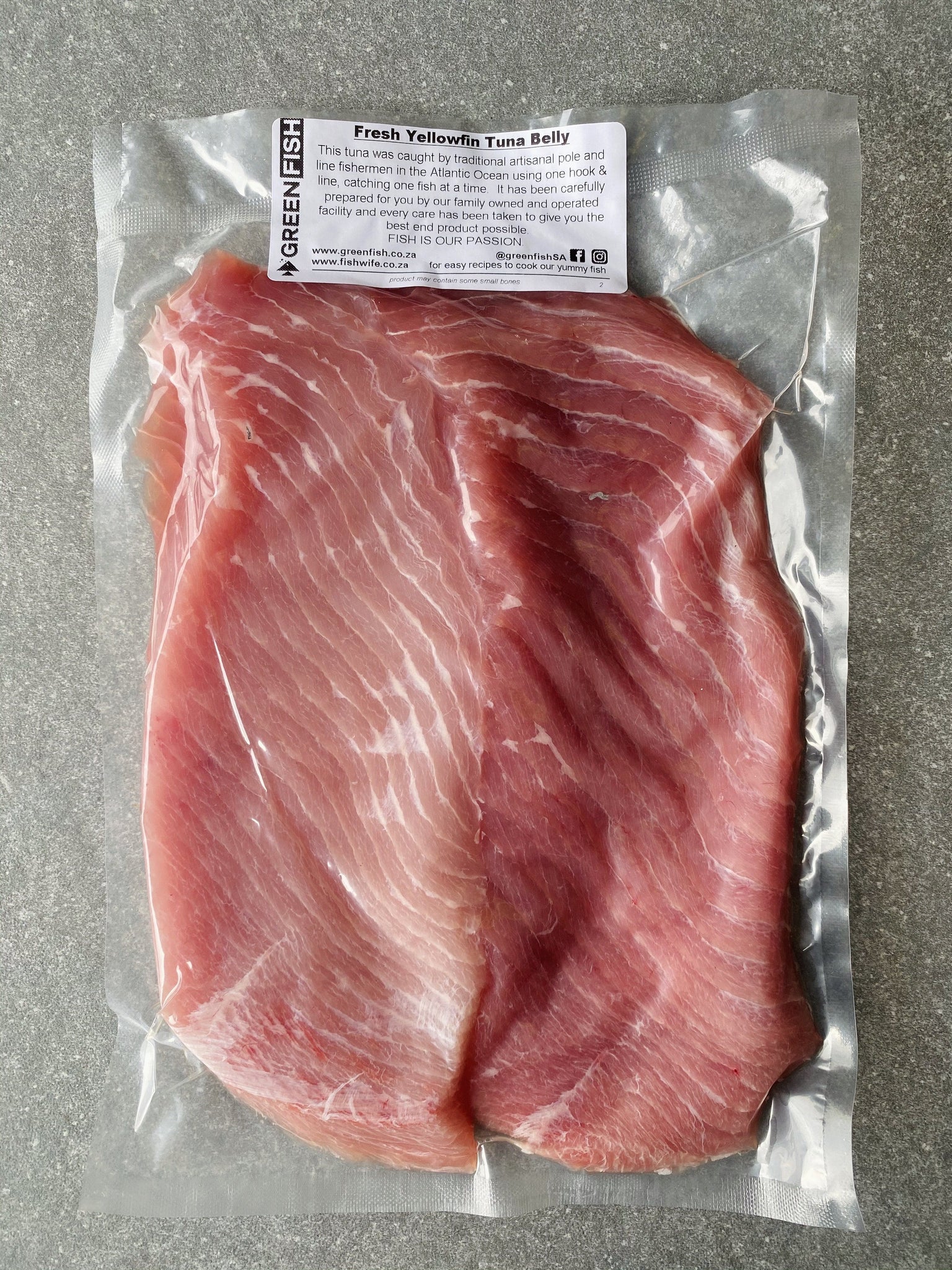 Tuna Fish Box Tuna Belly | Fresh Fish Box | Caught off Cape Point – Greenfish