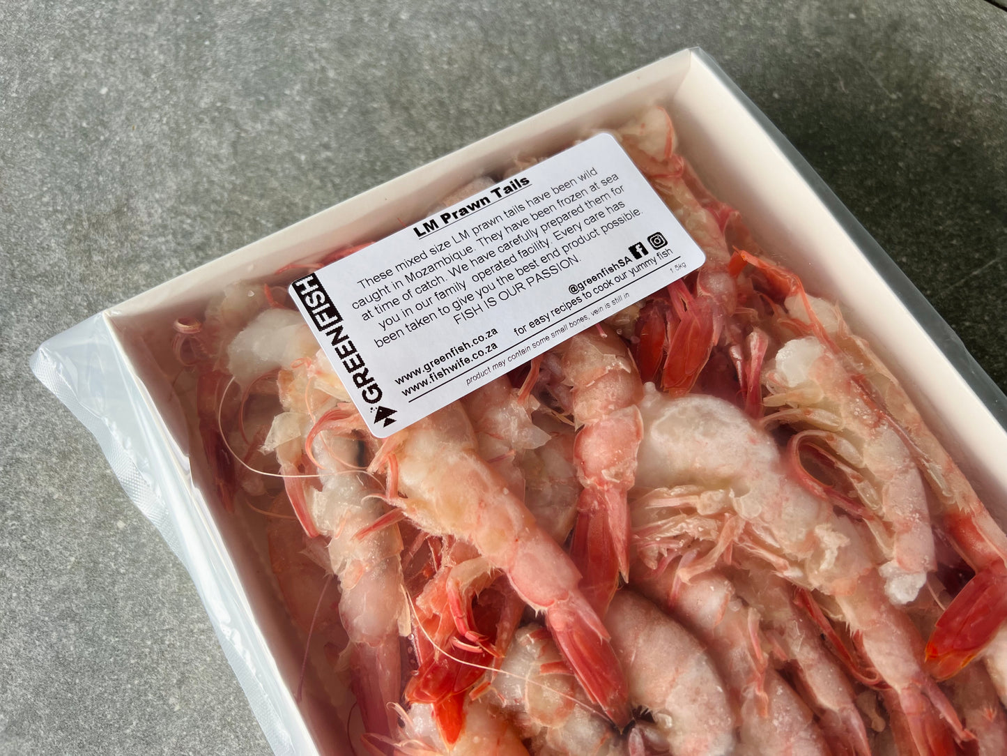 LM Prawn Tails | Frozen Box | Wild caught | 1.5kg